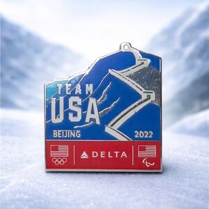 Delta Air Lines Beijing Olympics Team USA 2022 Wall Of China Lapel Pin